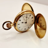 Antique Thomas Russell and Sons, Liverpool Gold Plated Pocket, Fob Watch