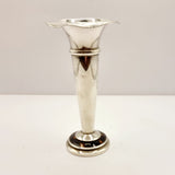 1923 Antique Silver and Tortoise Shell Fluted Posey Vase by Boot Pure Drug Company