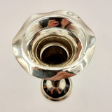 1923 Antique Silver and Tortoise Shell Fluted Posey Vase by Boot Pure Drug Company