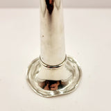 1923 Antique Silver and Tortoise Shell Fluted Posey Vase by Boot Pure Drug Company