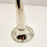 1923 Antique Silver and Tortoise Shell Fluted Posey Vase by Boot Pure Drug Company