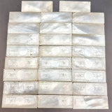19th Century Antique Mother of Pearl Chinese Gaming Counter in Amboyna Burr Veneer Box.