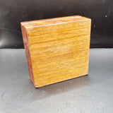 19th Century Antique Mother of Pearl Chinese Gaming Counter in Amboyna Burr Veneer Box.