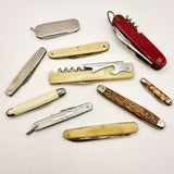 Collection of Antique and Vintage Penknives. Swiss Style Multi Blade, Miniature Penknife, etc.