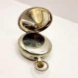 Antique Goliath Pocket Watch, in Silver Mounted Travel case/ Stand.