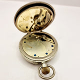 Antique Goliath Pocket Watch, in Silver Mounted Travel case/ Stand.