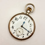 Antique Goliath Pocket Watch, in Silver Mounted Travel case/ Stand.