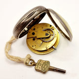 Antique 1866 C. Stening, Hove Silver Pocket Watch.