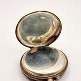 19th Century Swiss Made Half Hunter Enamel and Silver Pocket Watch 0.935 Bear marks