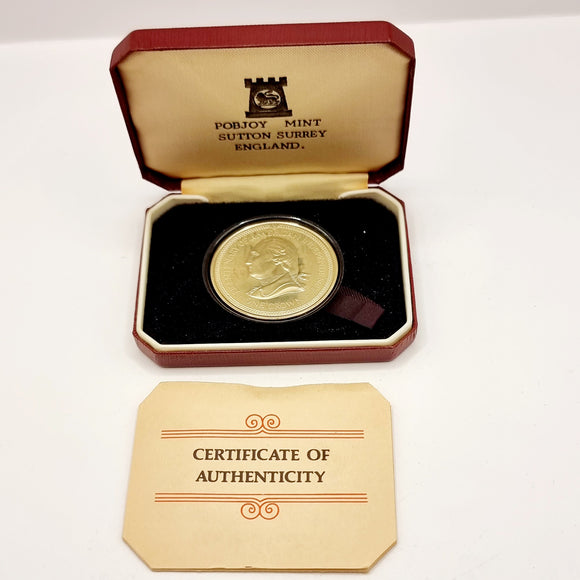 1976 Washington Crown Sterling Silver Coin by Pobjot Mint Limited Isle of Man