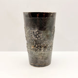 Antique Indian Hindu Silver Beaker Embossed with Dieties and Cows