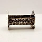 Pair of Silver Cornelius Desormeaux Saunders & James Francis Hollings Cradle Salt Cellars