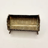 Pair of Silver Cornelius Desormeaux Saunders & James Francis Hollings Cradle Salt Cellars