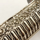 Pair of Silver Cornelius Desormeaux Saunders & James Francis Hollings Cradle Salt Cellars