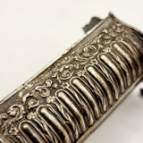 Pair of Silver Cornelius Desormeaux Saunders & James Francis Hollings Cradle Salt Cellars