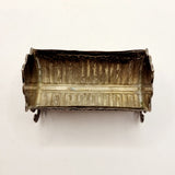 Pair of Silver Cornelius Desormeaux Saunders & James Francis Hollings Cradle Salt Cellars