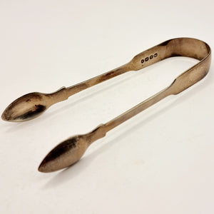 1827 Georgian Silver Sugar Tongs  by John Brydie