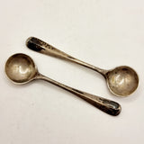 Antique Pair of Salt or Mustard Spoons by Atkin Brothers 1905