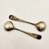 Antique Pair of Salt or Mustard Spoons by Atkin Brothers 1905