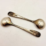 Antique Pair of Salt or Mustard Spoons by Atkin Brothers 1905