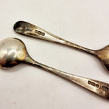 Antique Pair of Salt or Mustard Spoons by Atkin Brothers 1905