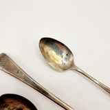 Four Antique Georgian Silver Spoons, Serving Spoon and 3 Tea Spoons.