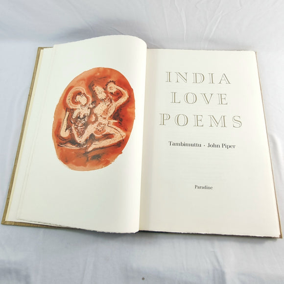 India Love Poems 1977 Limited Edition of 200. John Piper, Tambimuttu.