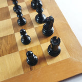 Rare Antique Large Jaques of London Staunton Chessmen Chess Set Over 9cm Tall.