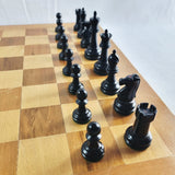 Rare Antique Large Jaques of London Staunton Chessmen Chess Set Over 9cm Tall.
