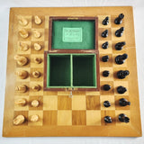 Rare Antique Large Jaques of London Staunton Chessmen Chess Set Over 9cm Tall.