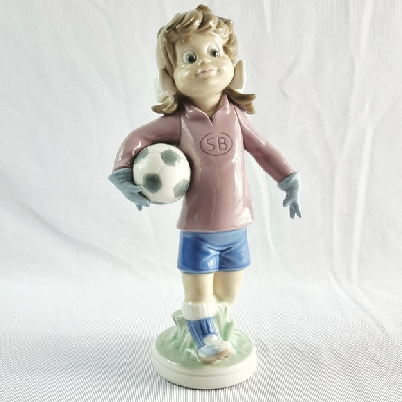 1978 Lladro Sport Billy Football Girl or Sport Lilly. Goalkeeper.