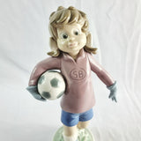 1978 Lladro Sport Billy Football Girl or Sport Lilly. Goalkeeper.