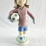 1978 Lladro Sport Billy Football Girl or Sport Lilly. Goalkeeper.