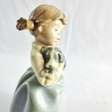 Two Nao by Lladro Figurines Boy with Goat and Girl with Dog.
