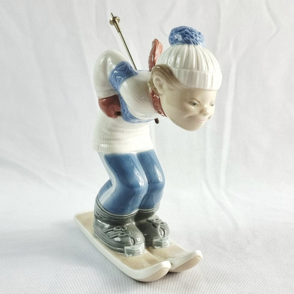 Lladro Skier Puppet 4970 Figurine