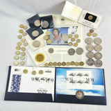 Large Collection of Vintage Decimal Currency. £5, £2, £1, and 50p coins. Uncirculated and Circulated.