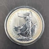2002 £2 Silver Britannia One Ounce Coin. 2 Pounds 1oz Silver