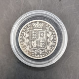 1874 Silver Half Crown Queen Victoria Young Head.