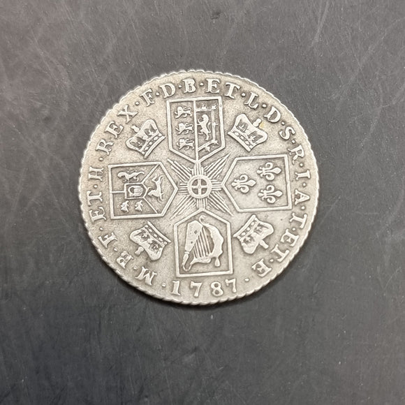 1787 George III Silver Shilling