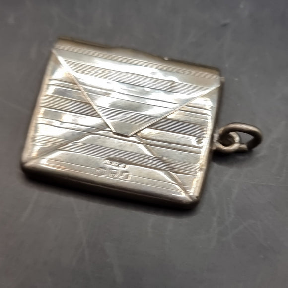Antique 1913 Albert Ernest Jenkins Chester Silver Envelope Stamp Holder