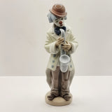 Pair of Lladro Sad Act Clowns 5471 and 5472 Clown Figurines