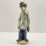 Pair of Lladro Sad Act Clowns 5471 and 5472 Clown Figurines