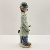 Pair of Lladro Sad Act Clowns 5471 and 5472 Clown Figurines