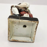 Antique Pair of Staffordshire Old man and Lady.