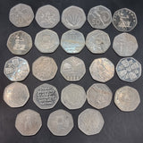 A Collection of Collectable 50p Coins Queen Elizabeth King Charles