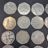 A Collection of Collectable 50p Coins Queen Elizabeth King Charles