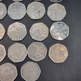 A Collection of Collectable 50p Coins Queen Elizabeth King Charles