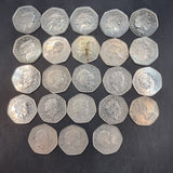 A Collection of Collectable 50p Coins Queen Elizabeth King Charles