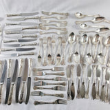80 Piece Vintage Sheffield Silver Plated Cutlery Set. By Pelhams Arms.