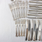 80 Piece Vintage Sheffield Silver Plated Cutlery Set. By Pelhams Arms.